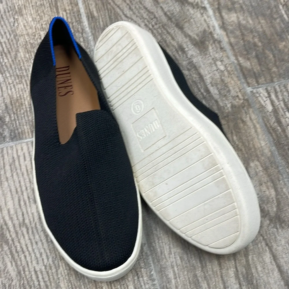 DUNES Slip-On Black Sneakers Size 6 - Picture 4 of 4